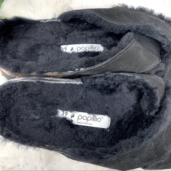 Birkenstock Platform Daytona Leather Sandals 39 8 - 8.5 fur Birkenstock slides - Picture 9 of 12